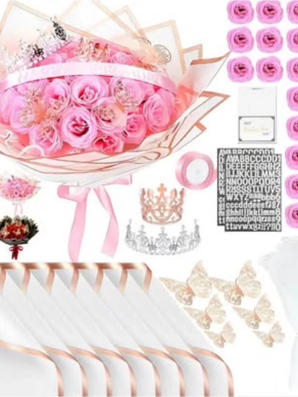DIY flower bouquet kit 24 pcs